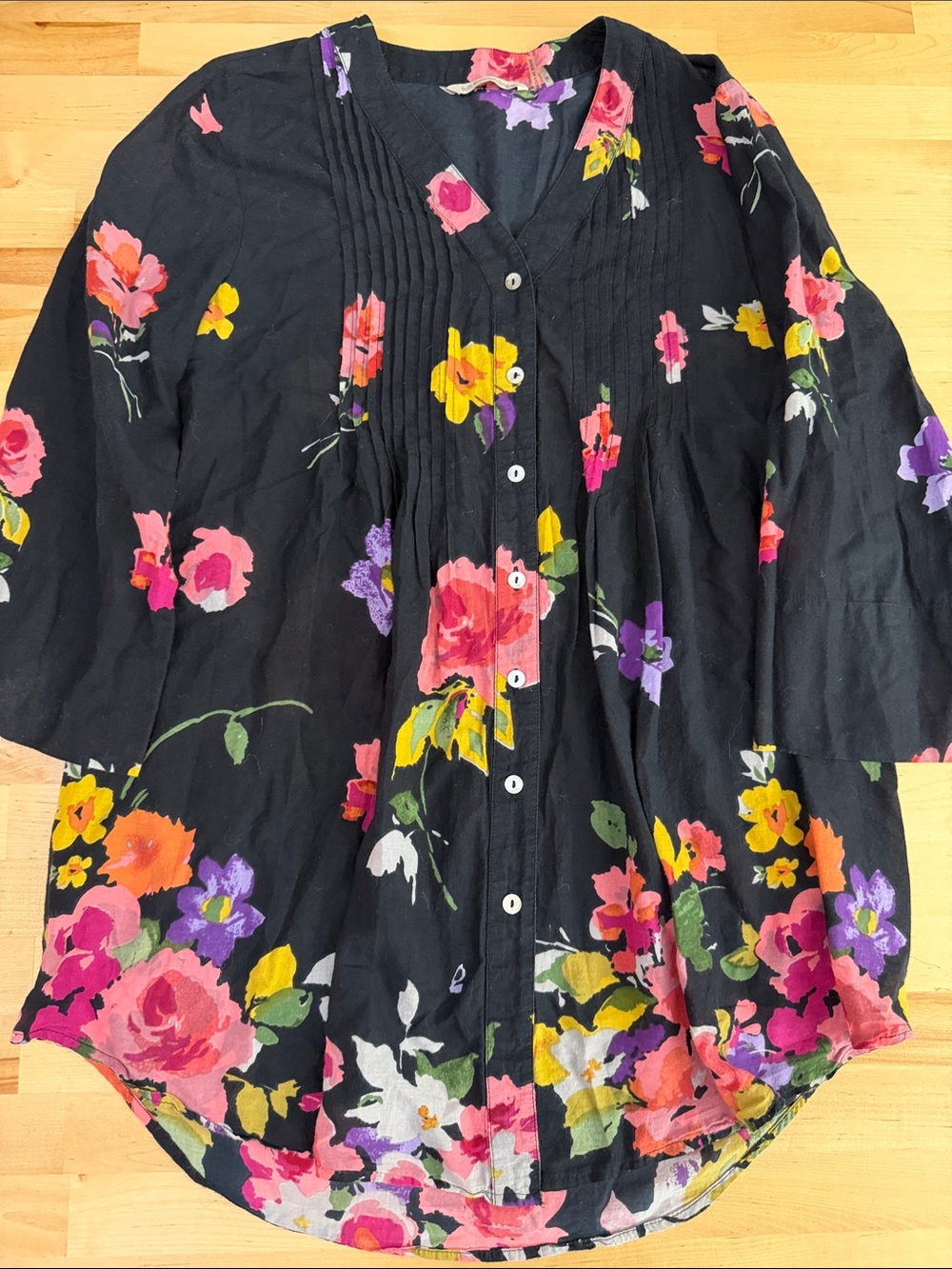 Soft Surroundings English Garden Tunic Top Medium